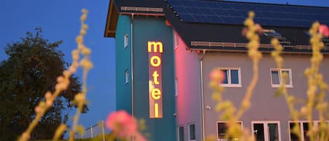 Front of property – evening/night