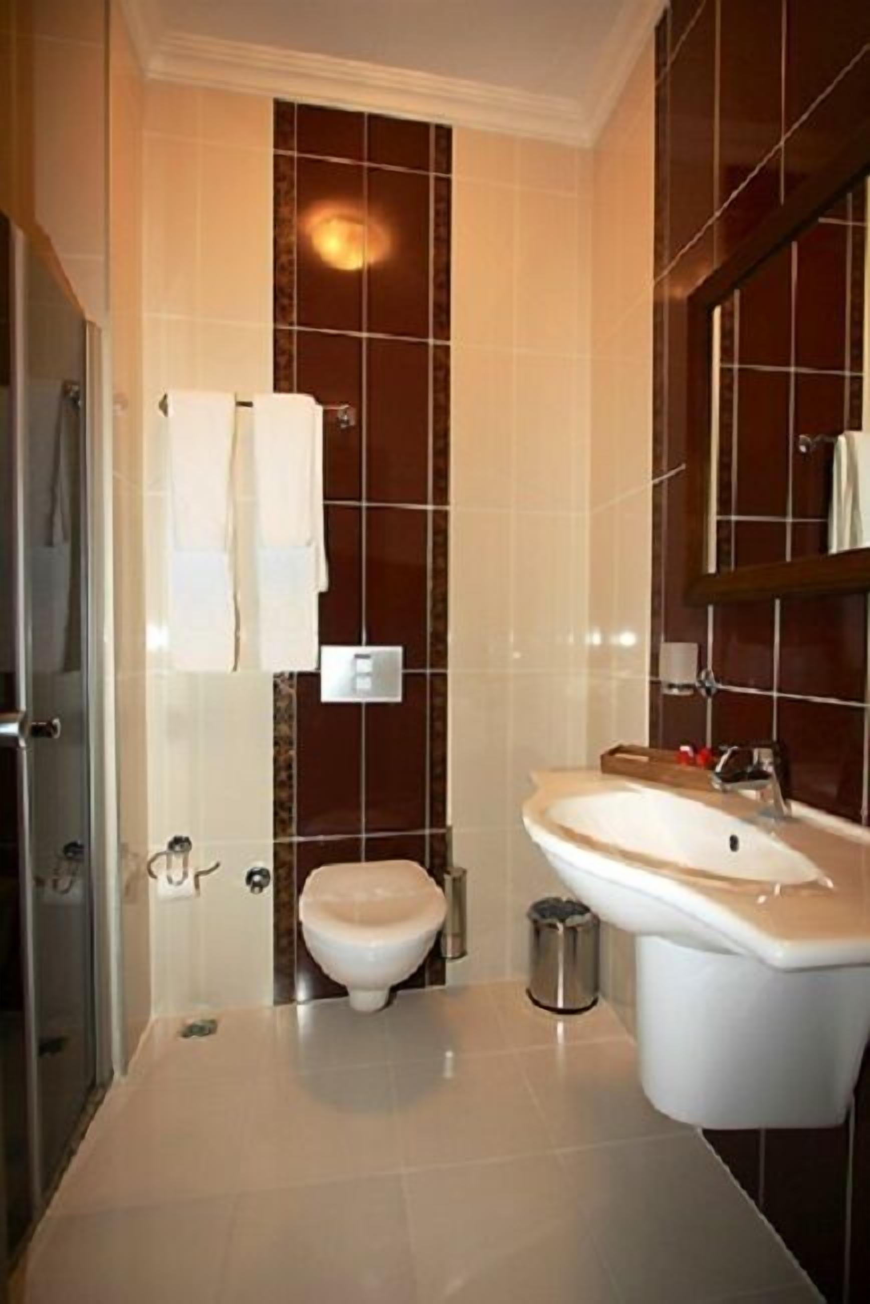 shower, free toiletries, hair dryer, slippers