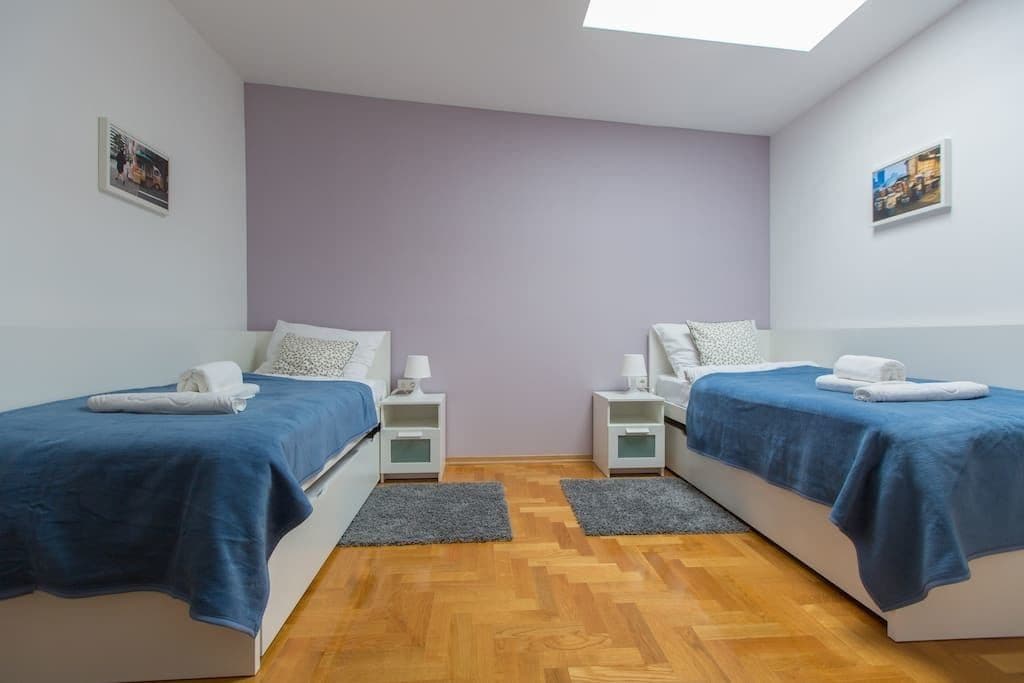 雙床房, 共用浴室 (3) | 高級寢具、羽絨被、Select Comfort 床墊、隔音