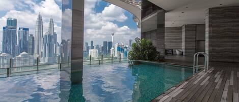 Indoor pool, outdoor pool