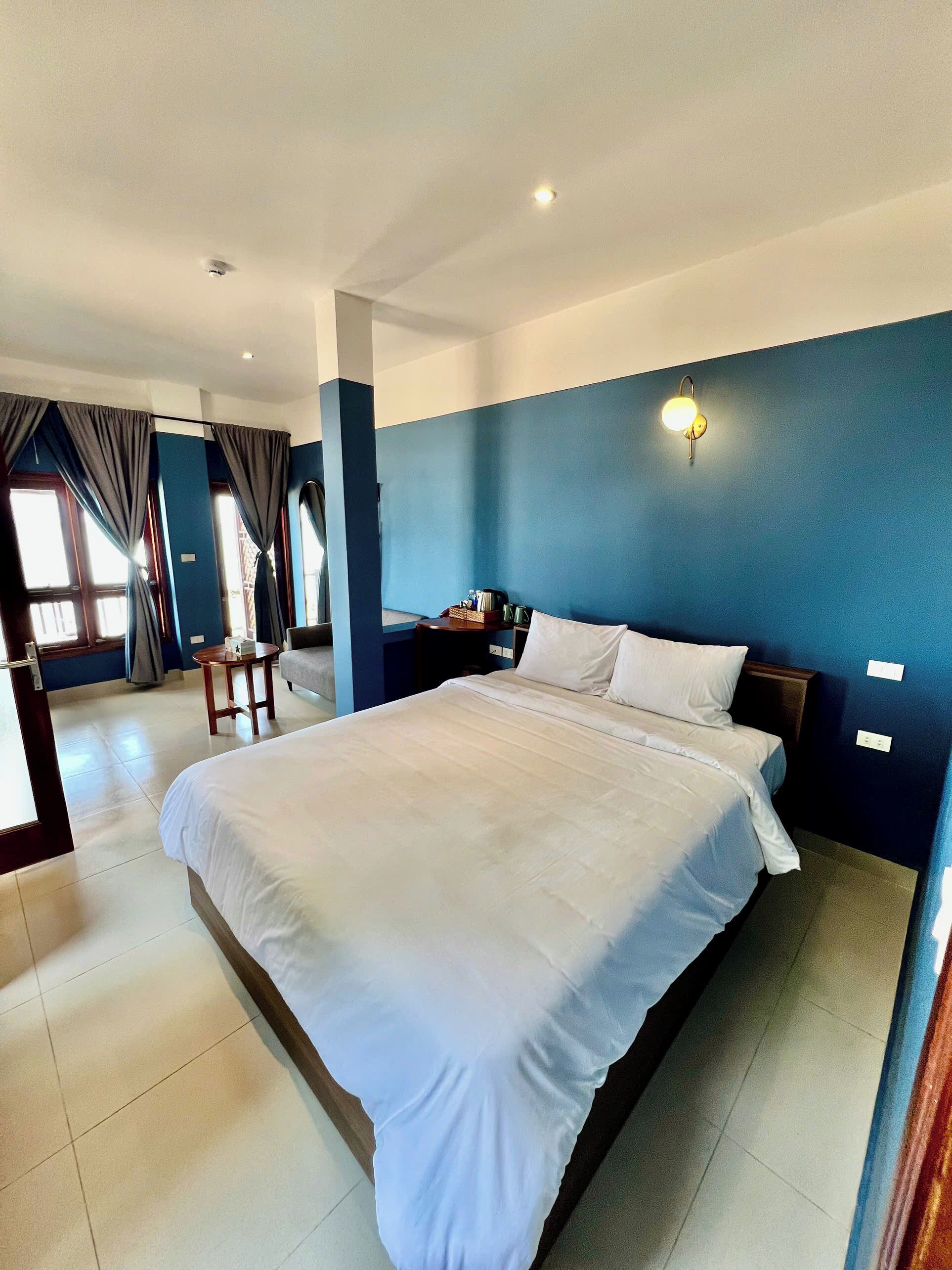 Chambre Prestige, vue sur la plage | Draps en coton égyptien, literie de qualité, couette en duvet