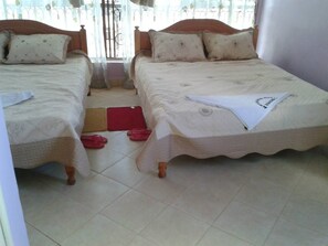 Habitación con 2 camas individuales | Escritorio, wifi gratis y ropa de cama 