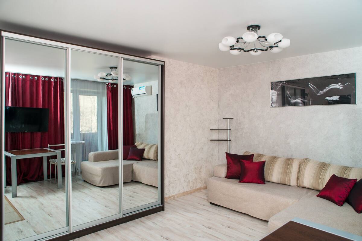 1 bedroom, desk, soundproofing, iron/ironing board