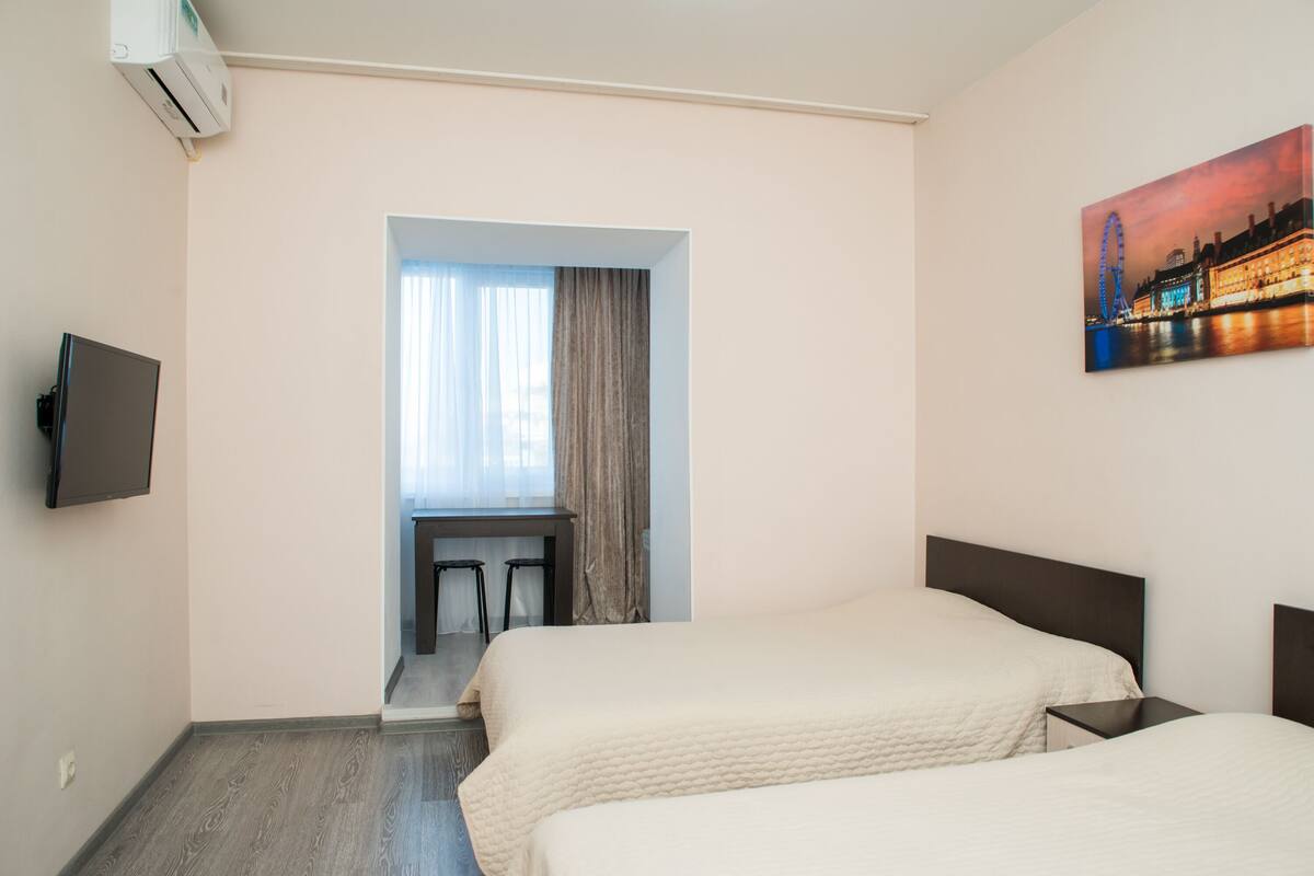 1 bedroom, desk, soundproofing, iron/ironing board