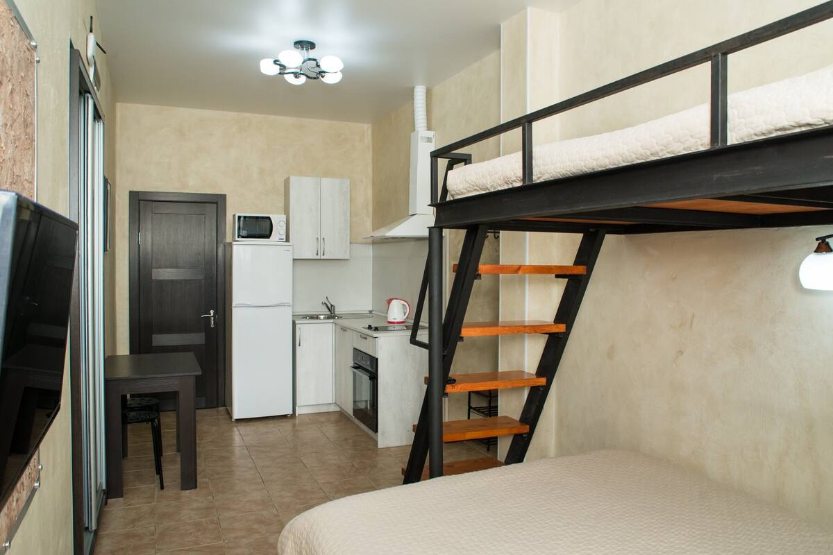 1 bedroom, desk, soundproofing, iron/ironing board