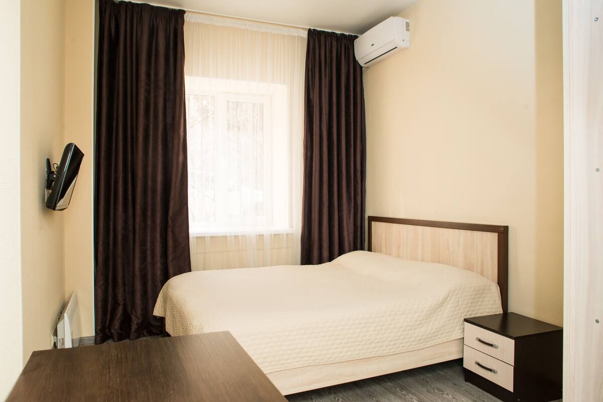 1 bedroom, desk, soundproofing, iron/ironing board