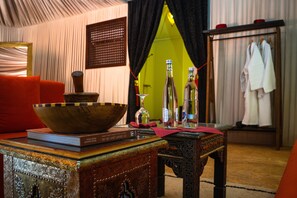 Premium Tent, 1 Double Bed (Region) | Living area