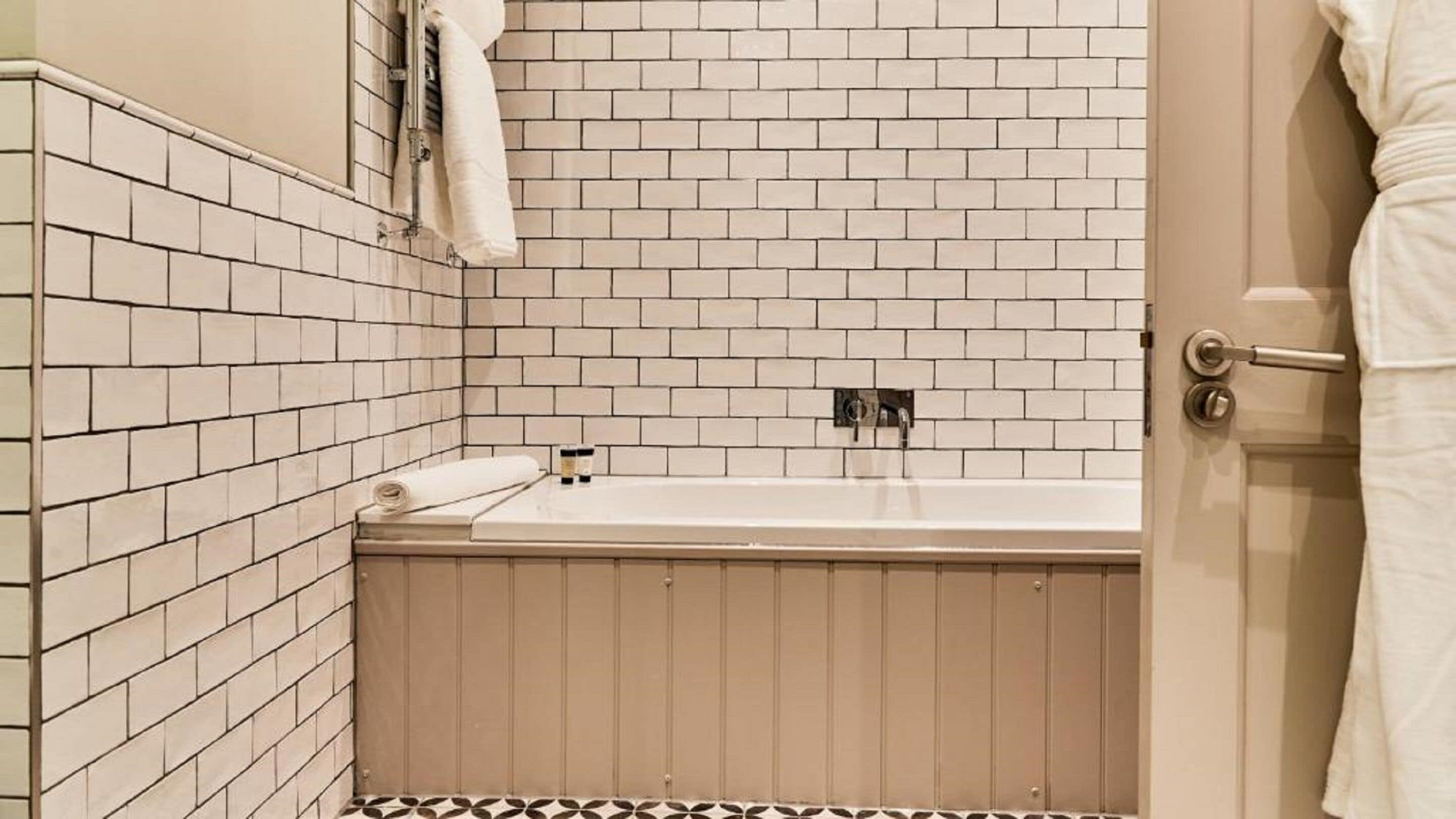 shower, rainfall showerhead, designer toiletries, towels