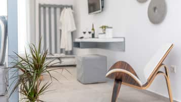Suite, vista giardino | 1 camera, una cassaforte in camera, una scrivania, insonorizzazione