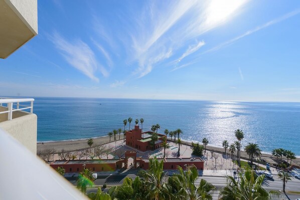 Appartement, 2 chambres, terrasse, vue mer | Vue sur la plage/l’océan