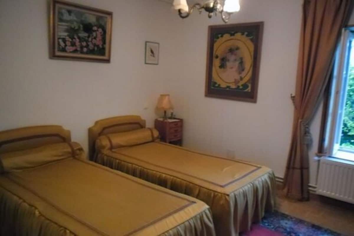 Habitación con 1 cama matrimonial o 2 individuales | 1 habitación, cunas gratuitas, wifi gratis y ropa de cama
