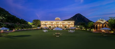 Outdoor wedding area