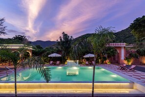 Front of property - evening/night