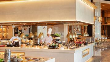 Daily buffet breakfast for a fee