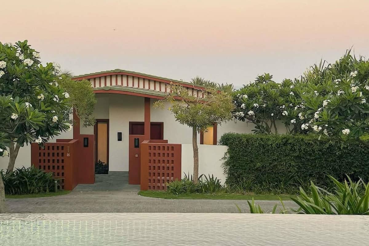 Villa, 1 habitación, alberca privada, vista al mar | Ropa de cama de alta calidad, edredón y minibar