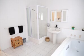 Hair dryer, towels, soap, shampoo - The WhiteHouse B&B (Westville)