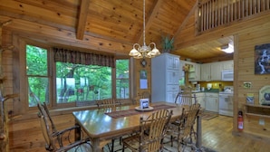 Cabin | Private kitchen | Coffee/tea maker, fridge, microwave, stovetop - My Mountain RendezView (Morganton)
