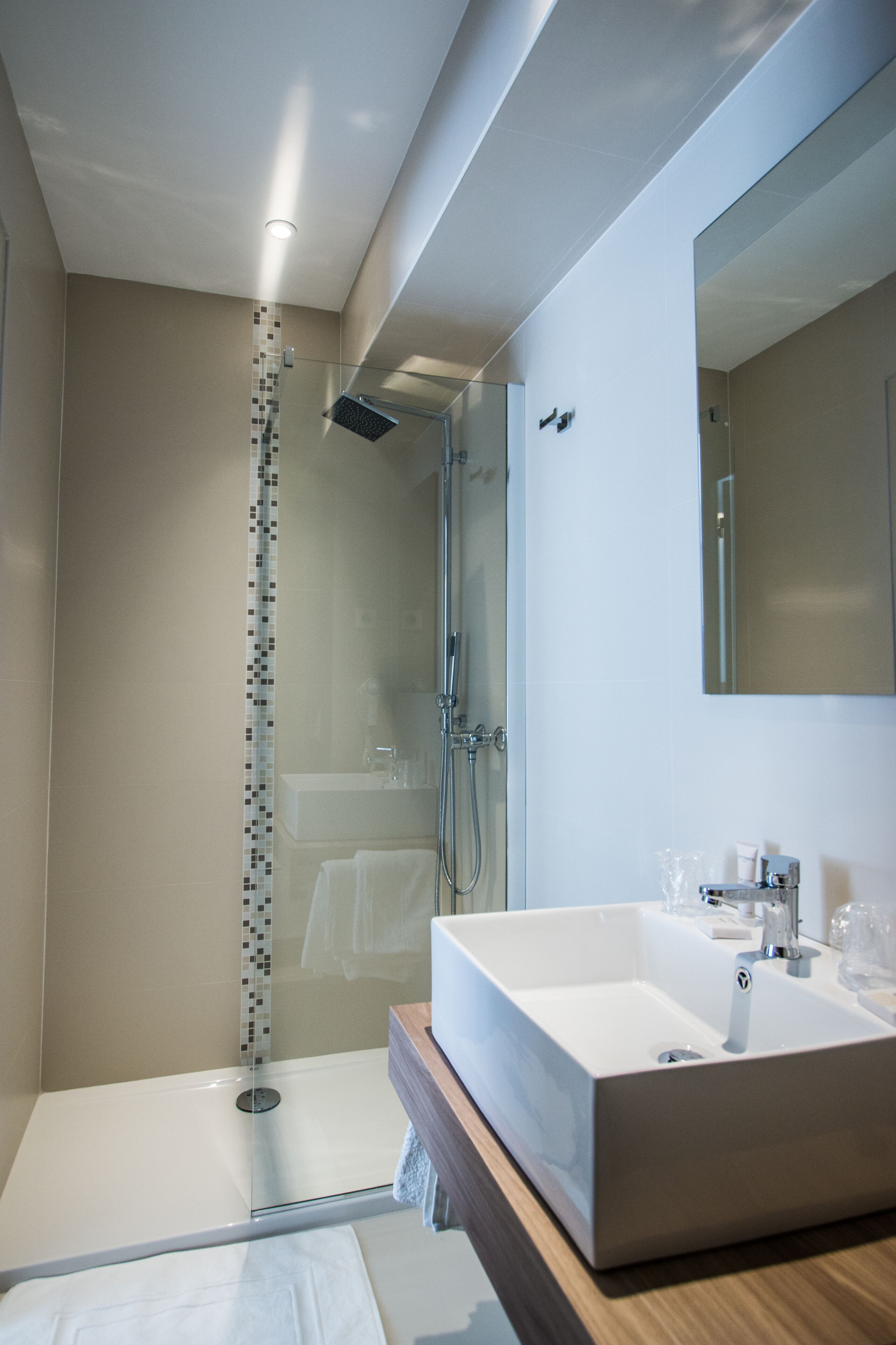 free toiletries, hair dryer, towels