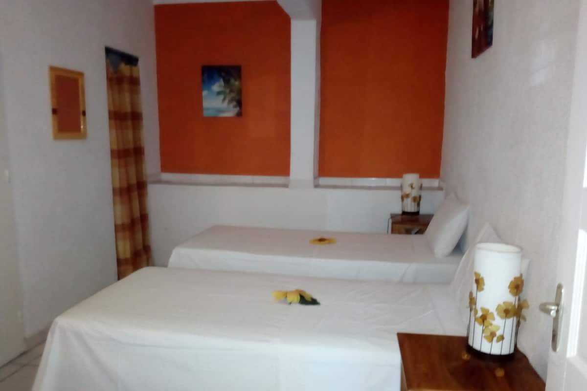 Habitación estándar con 2 camas individuales (1) | 1 dormitorio, ropa de cama de alta calidad, decoración individual