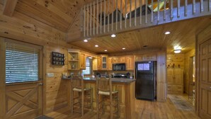 Cabin | Bếp riêng | Dụng cụ pha cà phê/trà, tủ lạnh, lò vi sóng, bếp nấu 