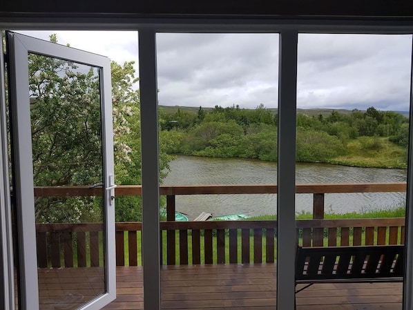 Double Room, Private Bathroom, Lake View | View from room - Guesthouse Hagi 1 (Husavik)