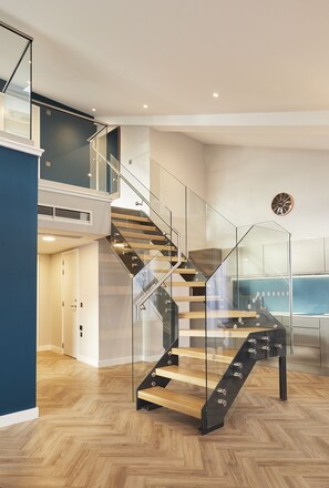 Two Bedroom Loft Suite | Private kitchenette | Fridge, microwave, stovetop, dishwasher