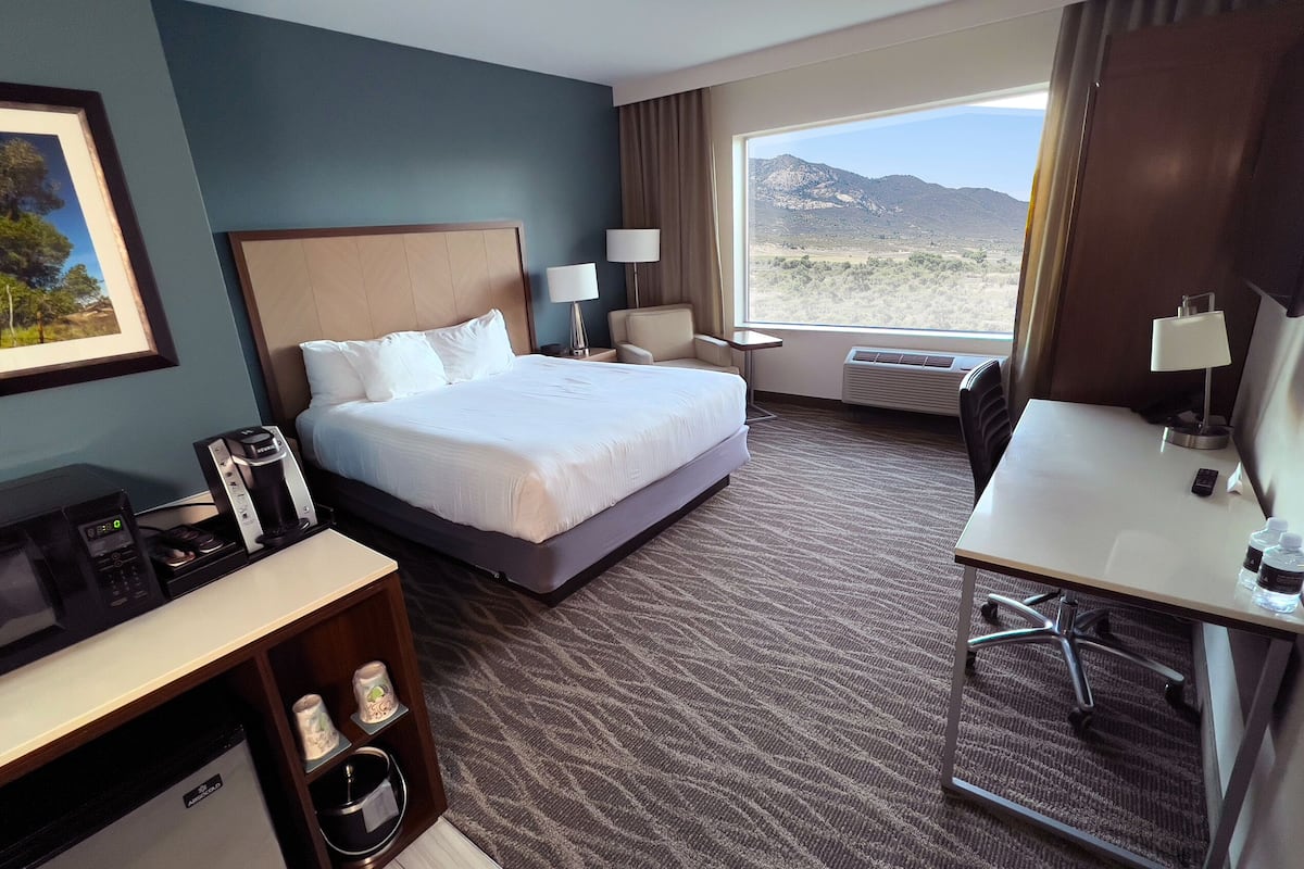 Deluxe Room, 1 King Bed, Non Smoking | 1 bedroom, hypo-allergenic bedding, in-room safe, desk