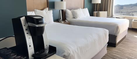 Deluxe Room, 2 Queen Beds, Non Smoking | 1 bedroom, hypo-allergenic bedding, in-room safe, desk