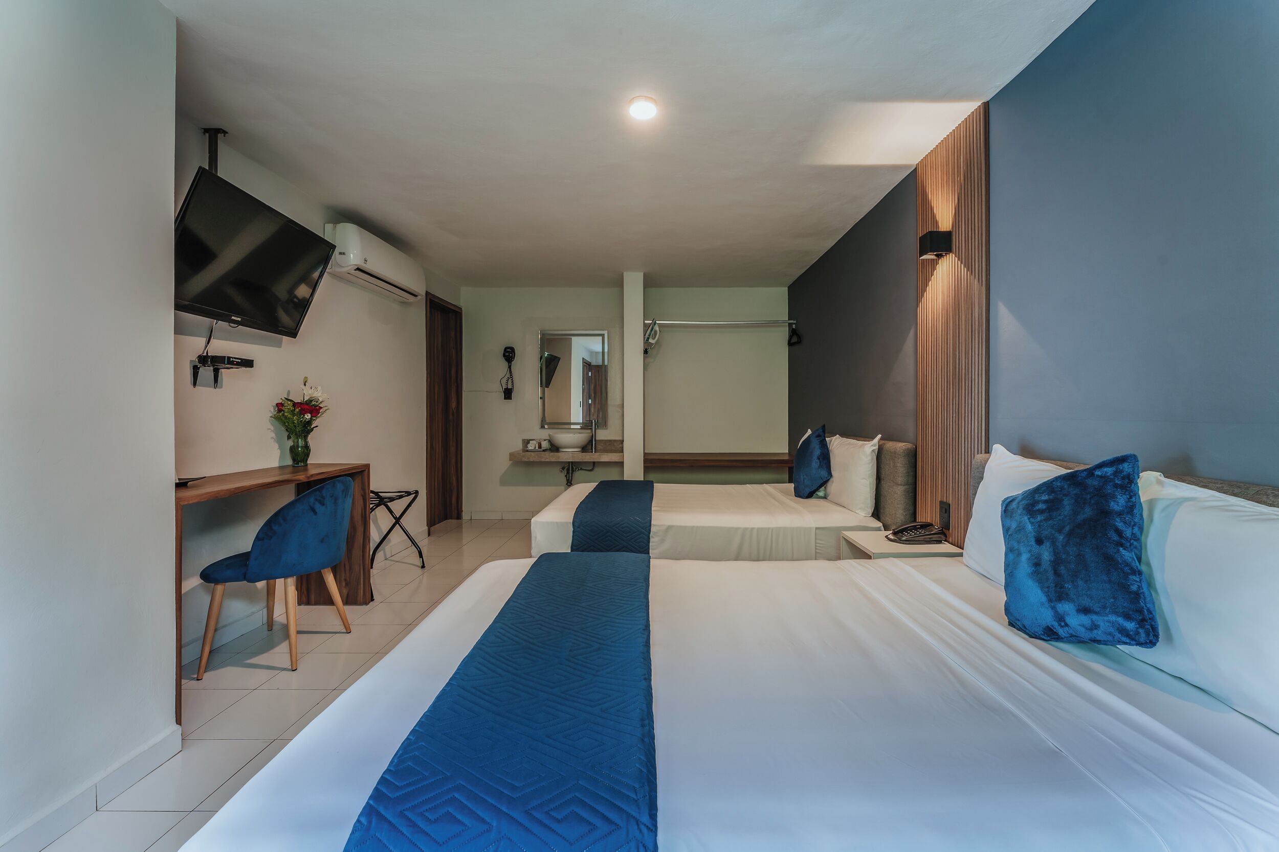 standard room, 2 double beds | 1 bedroom, hypo-allergenic bedding, in-room safe, individually decorated