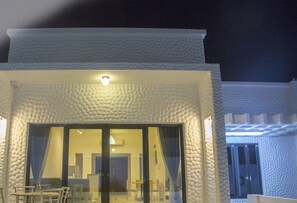Front of property – evening/night