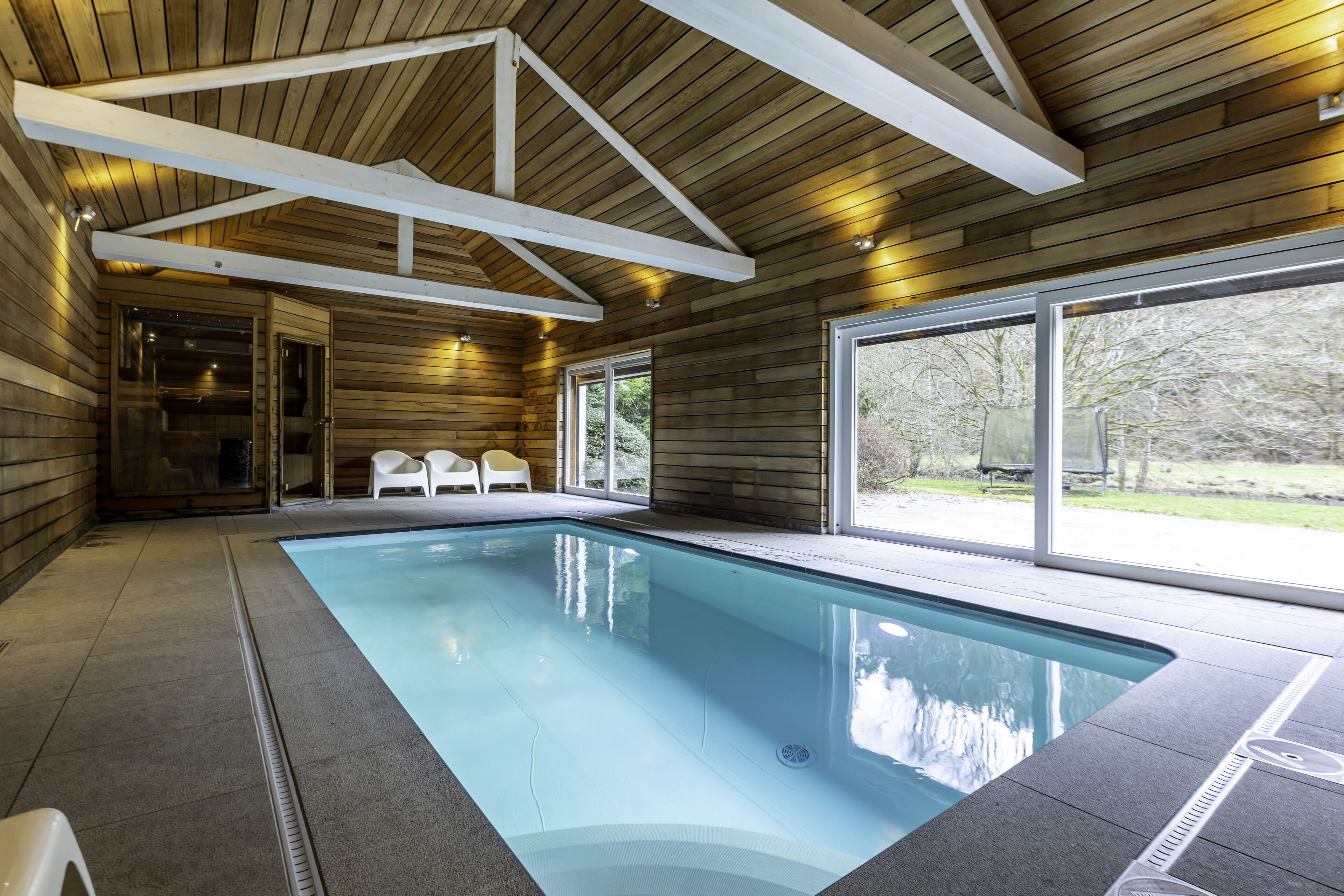 Indoor pool, a heated pool