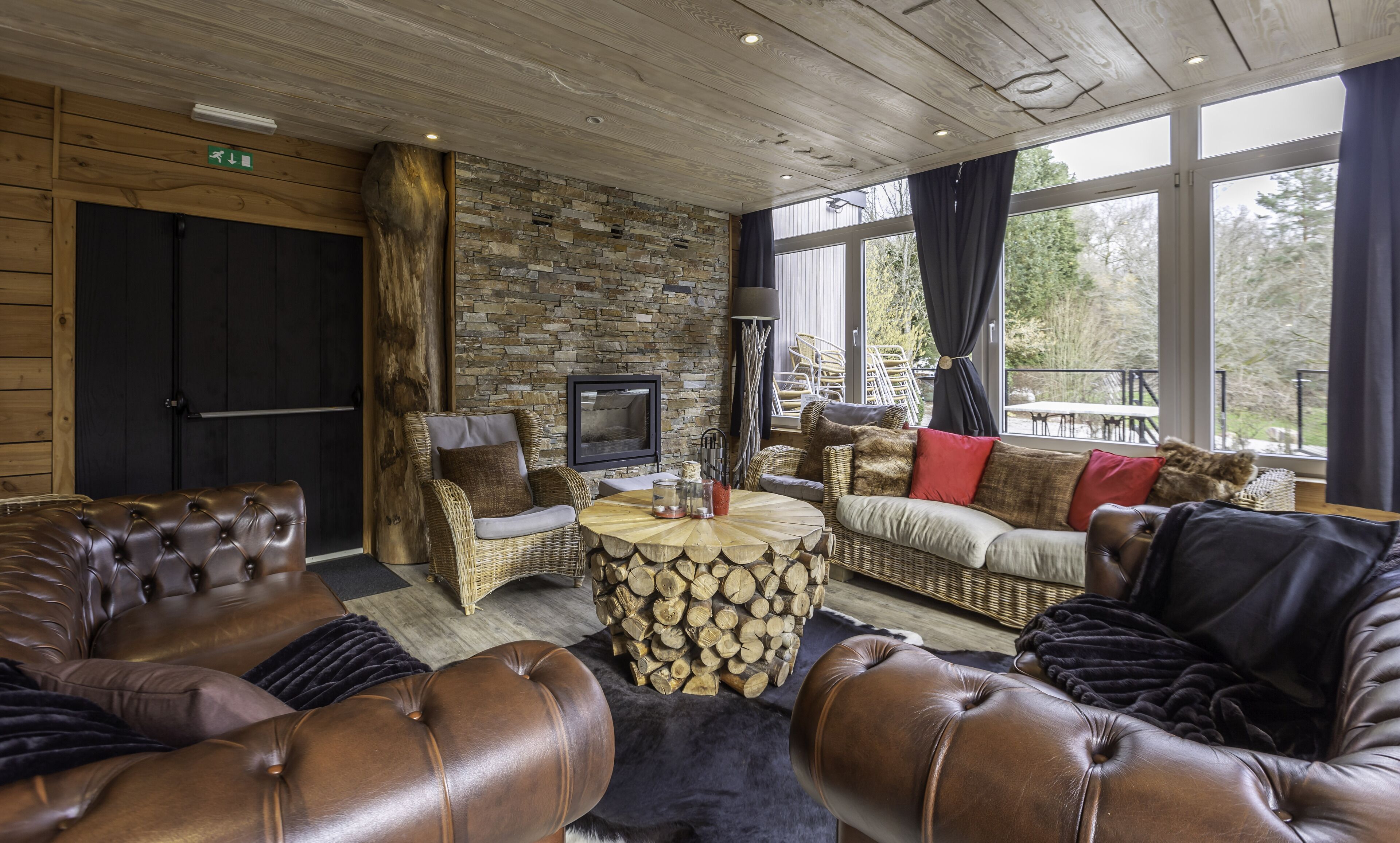 TV, fireplace, DVD player, table football