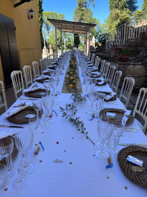 Area per ricevimenti all'aperto