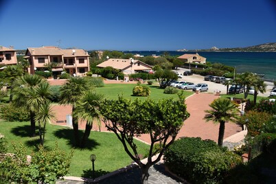Seafront house with garden