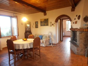 TV, fireplace - Country house, 5/6 p. really private pool A.C. 20 mn beaches facing Elba Island (GAVORRANO)