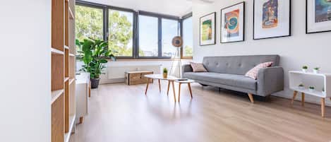 Smart TV, books, music library, video library