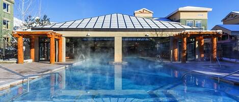 Indoor pool, outdoor pool