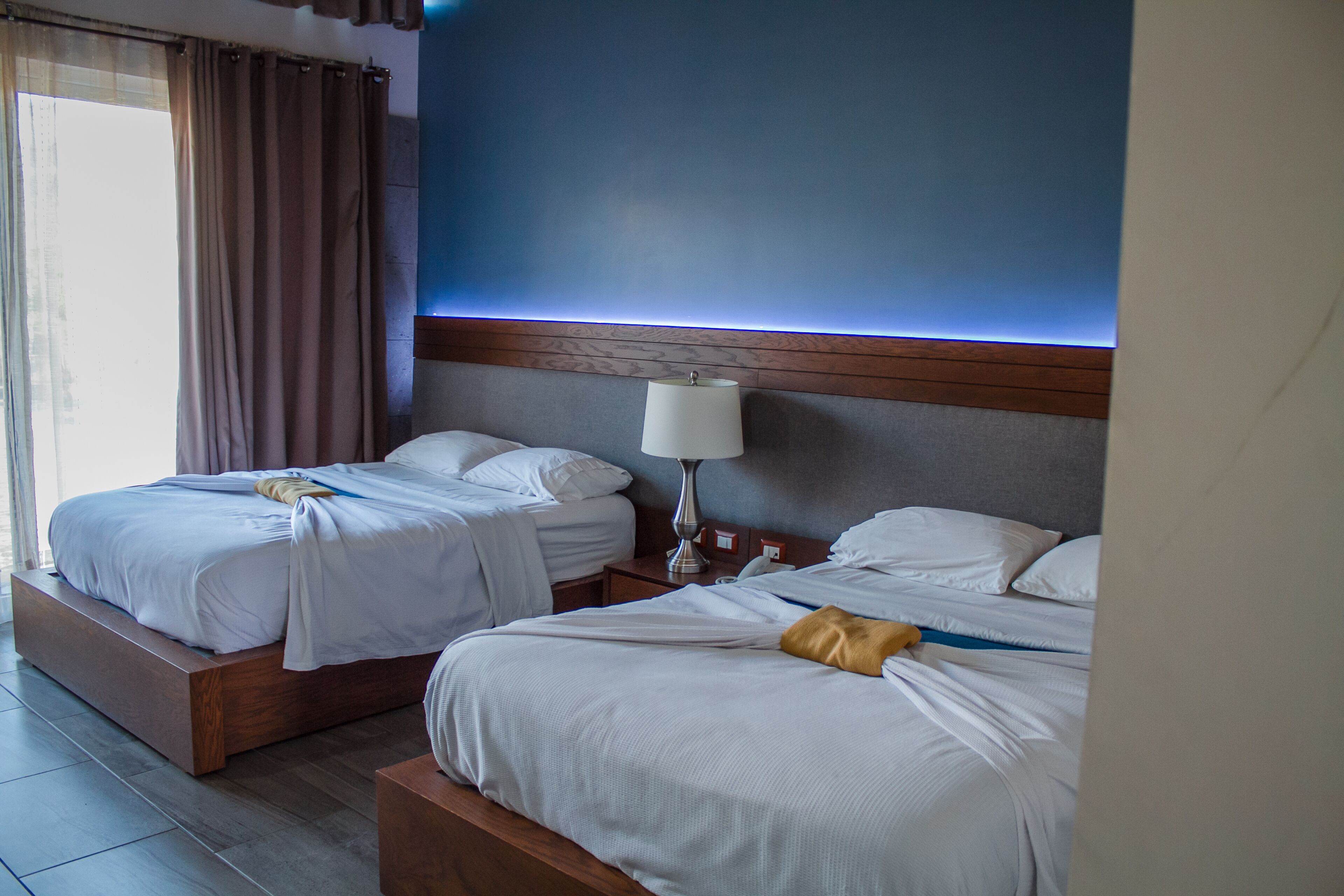 family double room, 2 double beds | egyptian cotton sheets, premium bedding, down duvets