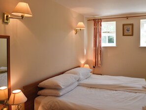 1 soveværelse, sengetøj