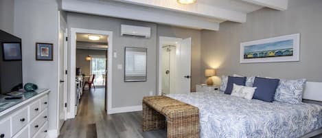 1 غرفة نوم ومكواة/لوح كي وواي فاي وملاءات أسرّة