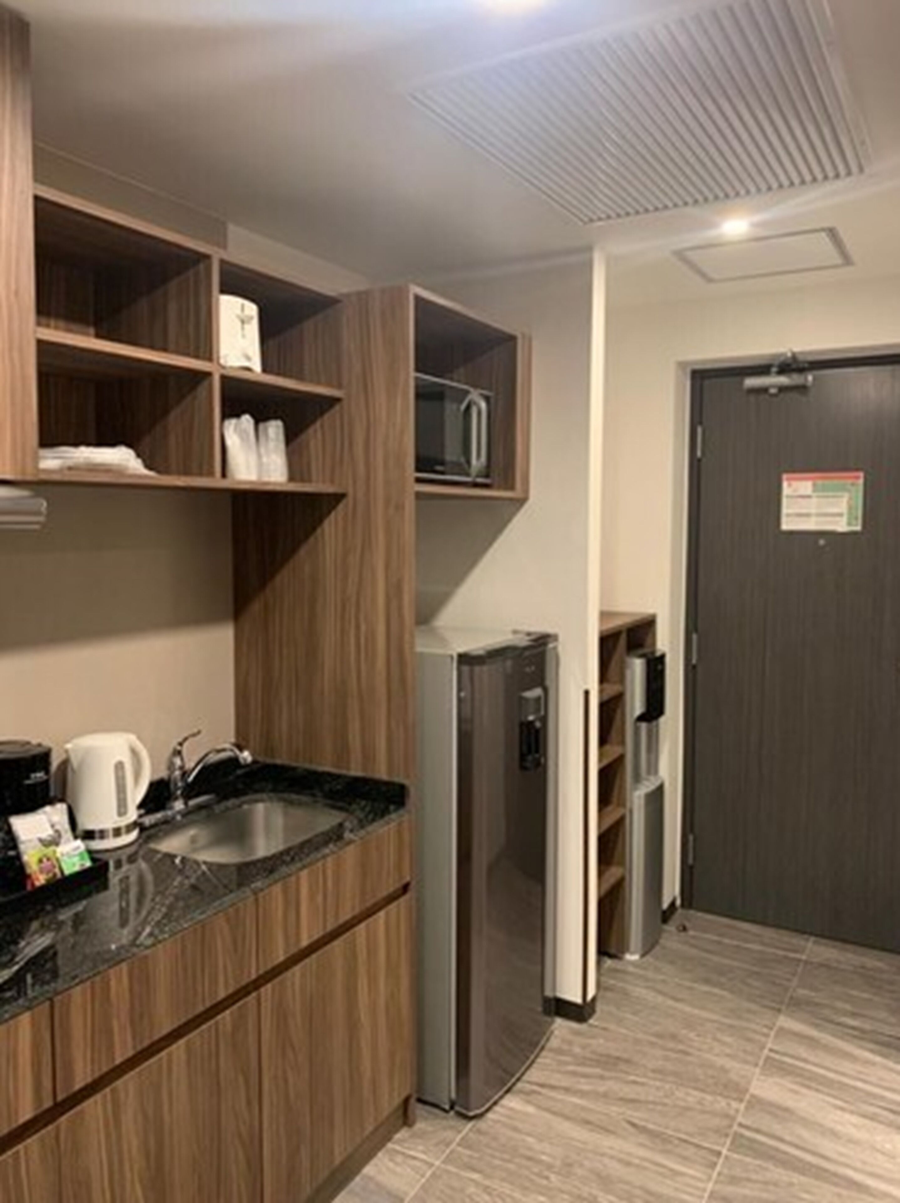 premium room one queen bed | private kitchen | coffee/tea maker, electric kettle