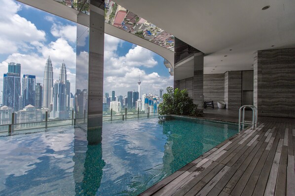 Indoor pool, outdoor pool