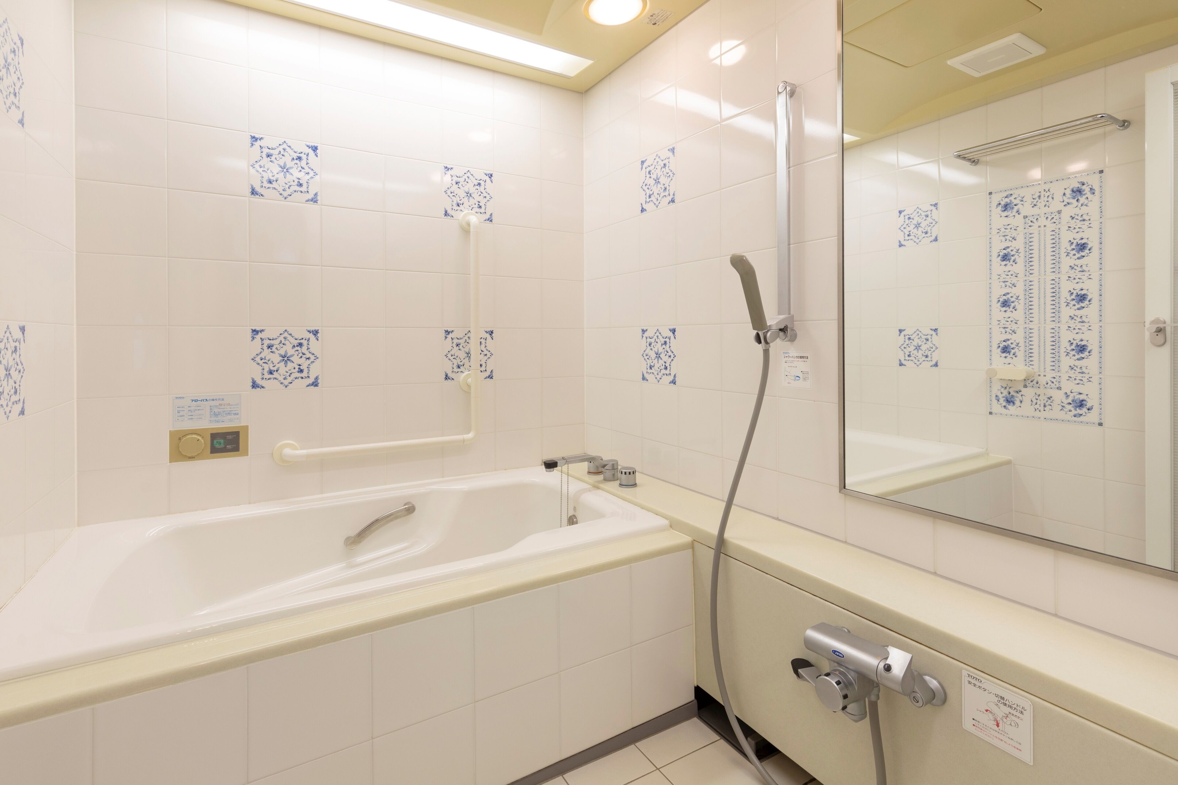 japanese western style room, ocean view | bathroom | separate bathtub and shower, free toiletries, hair dryer, slippers