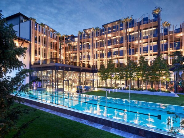 Indoor pool, a heated pool
