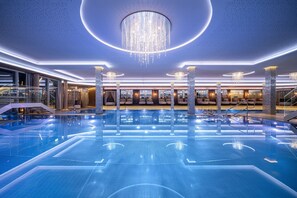 Indoor pool, a heated pool