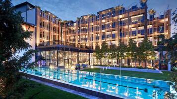 Indoor pool, a heated pool