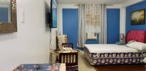 1 غرفة نوم ومكواة/لوح كي وواي فاي مجانًا وملاءات أسرّة