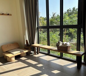 Double Room with Sea View | Living area - Baisha 35 Homestay (Hengchun)