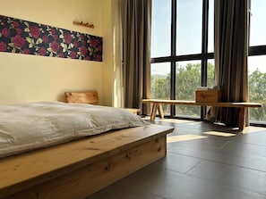 Sea View Superior Double Room | Bathtub | Schreibtisch, Verdunkelungsvorhänge, Bettwäsche