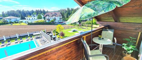 Uitzicht vanaf balkon